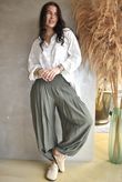 Basso Shirring Genie Pant Khaki